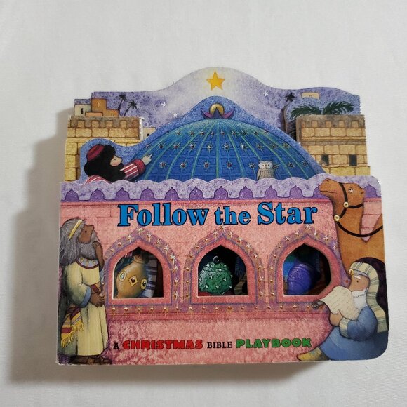 Vintage Children's 1999 “Follow the Star” Christmas Bible Playbook (Board Book) - Picture 1 of 7